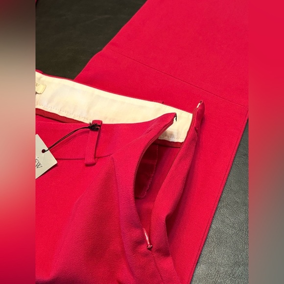 J. Crew Stretch Winnie Pant City Fit Pink Straight Leg Pants size 8P NWT - Picture 6 of 16